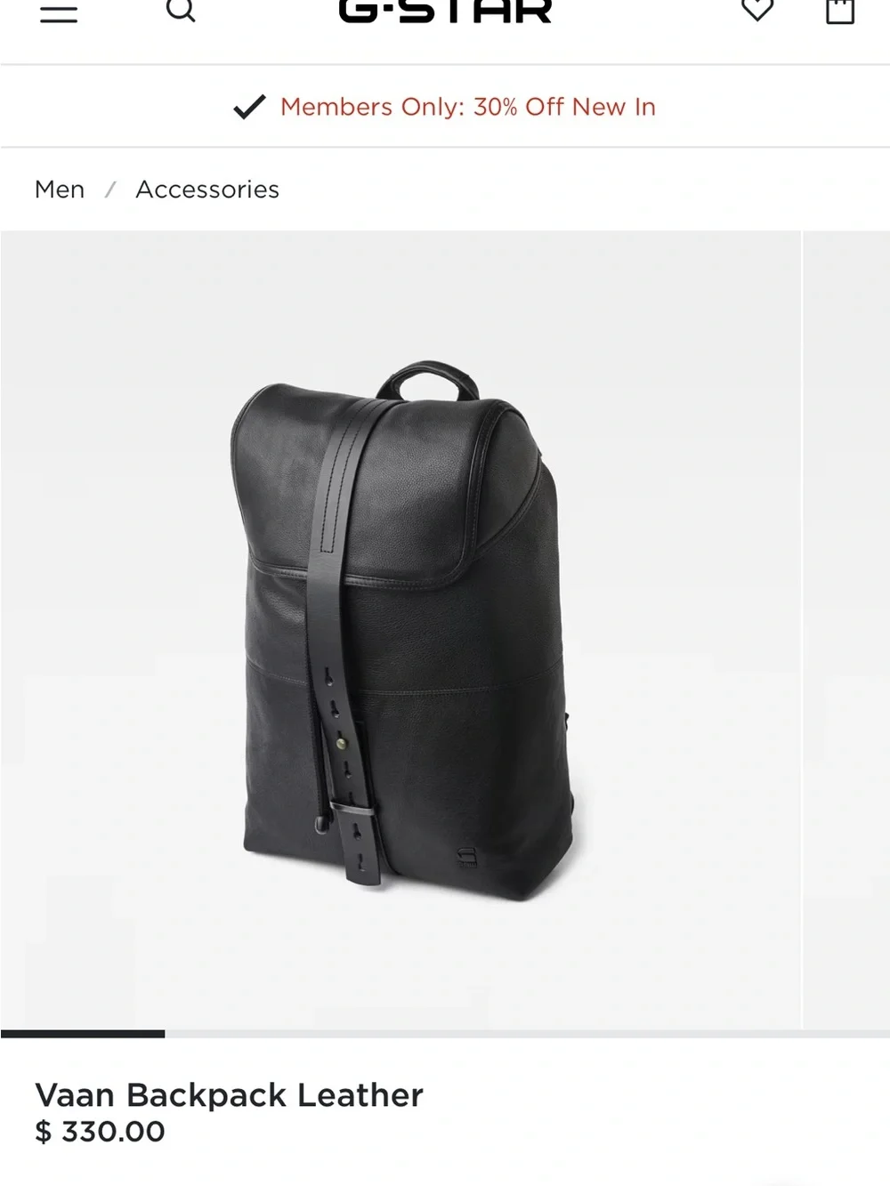 G-Star Vaan Backpack Leather